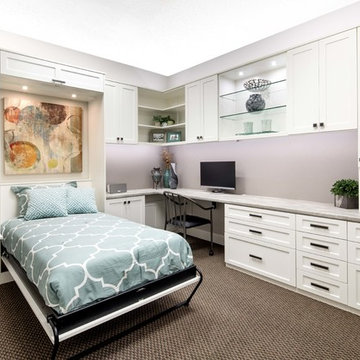 White Home Office and Wall Bed Display - Campbell Showroom
