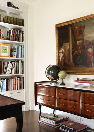 Traditional Home Office by Studio William Hefner