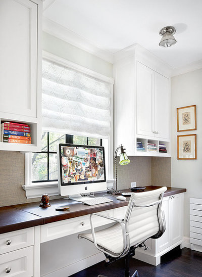 Traditional Home Office by Alan Design Studio