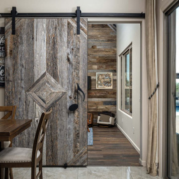 Wood Wall, Door - Reclaimed Music Room - Pierce Music Room