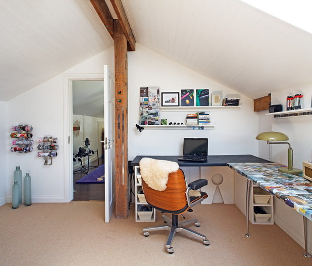 Eclectic Home Office by Stuart Design Studio