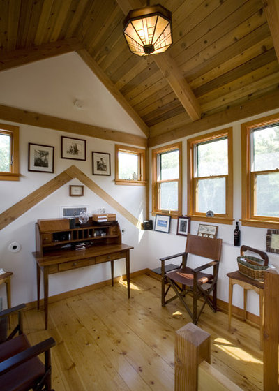 Traditional Home Office by Habitat Post & Beam, Inc.