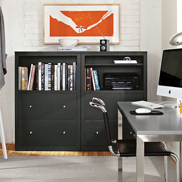 Woodwind Bookcase Office by R&B