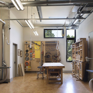 Großes Industrial Arbeitszimmer in San Francisco