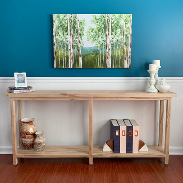 Wormy Maple Console Table