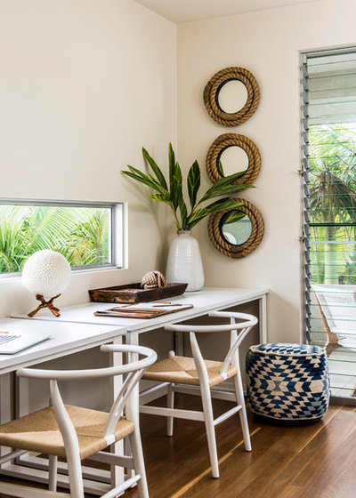Beach Style Home Office by Highgate House