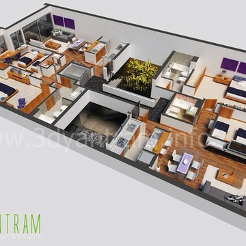 3D Floor Plan Architectural Animation