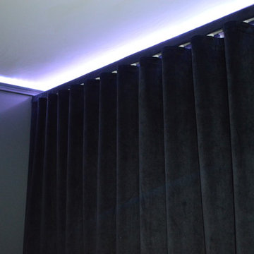 A clean look!  Ripplefolds for a Theater Room