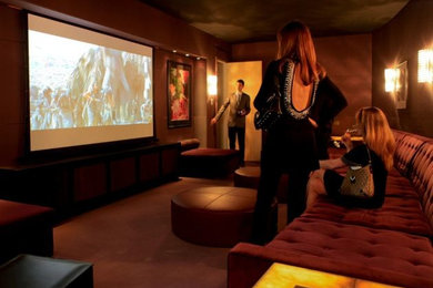 Example of a classic home theater design in Phoenix