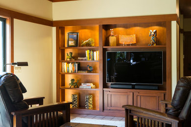 Inspiration for an asian home theater remodel in Sacramento
