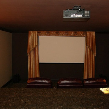 Art Deco Theater Room Before