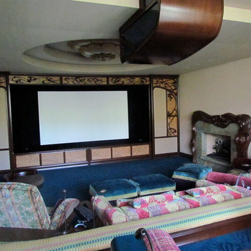 Art Nouveau Inspired Home Theatre