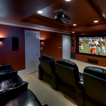 Ashburn Transitional Basement - Theatre Room