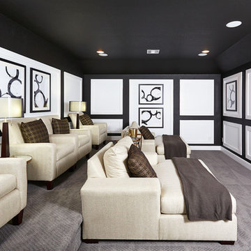 Austin, Texas | The Park at Blackhawk - Classic Brown Media Room
