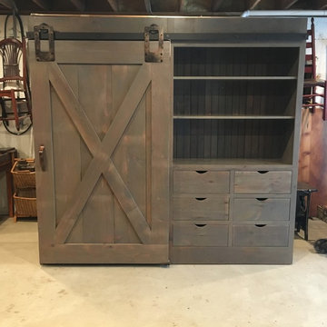 Barn Door Entertainment Cabinets