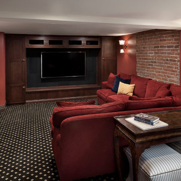 Basement Family Room and Entertainment Center