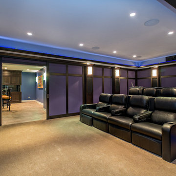 Basement Home Theater and Rec Room