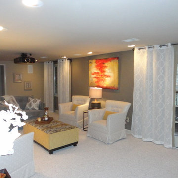 Basement Media Room / Bar and guest Suite