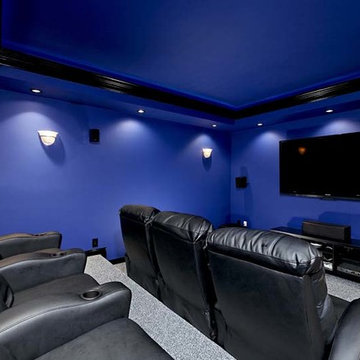 Basement Remodel with Gym and Theatre