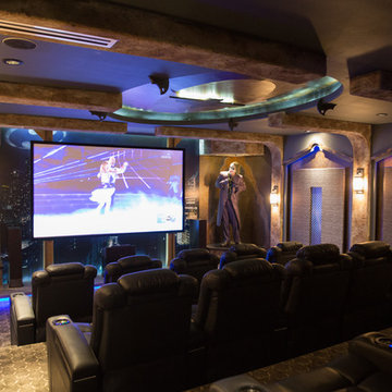 Batman Themed Home Theater Rooms