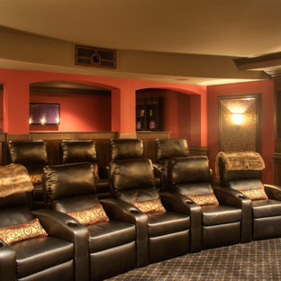 Example of a classic home theater design in Other