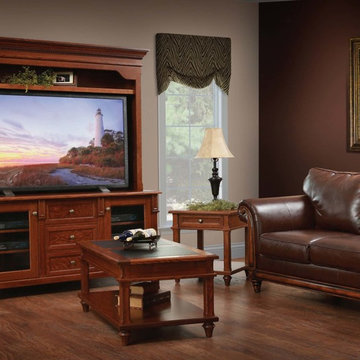Bridgeport Amish Home Living Room Series in 1/4 Sawn White Oak