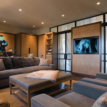 Bright & Comfy Media Room