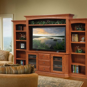 Buckingham Entertainment Wall Amish Collection