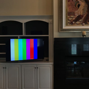 Built-In Cabinet TV Installation - After