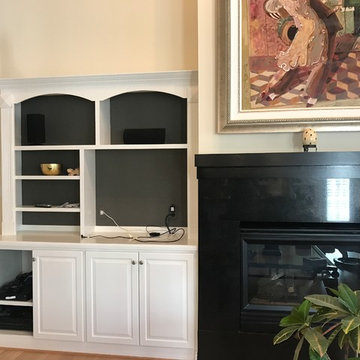 Built-In Cabinet  TV Installation - Before