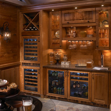 Built-in Refrigeration with Custom Wood Overlays