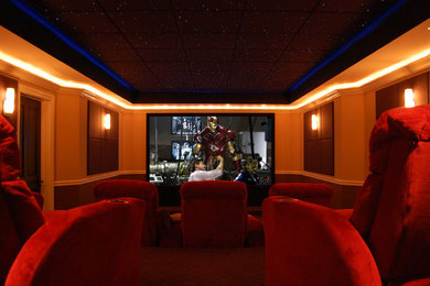 Home theater - traditional home theater idea in Other