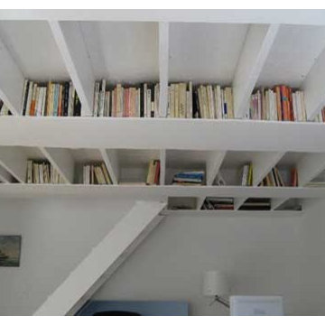Ceiling bookshelf