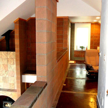 Cement Floors with Cement Block Interior