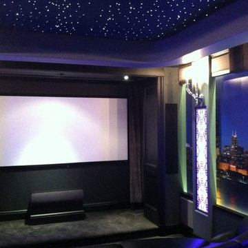 Chicago Themed Home Theater