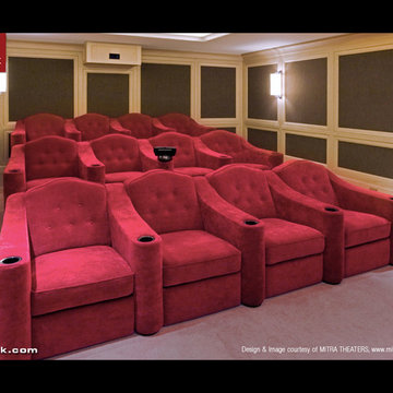 Cineak Bruges Seats in Traditional Home Theater
