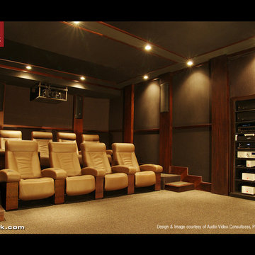 CINEAK Home Fortuny Theater Seats in new Theater by: Audio Video Consultores, Pa