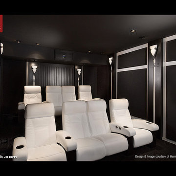 Cineak White Fortuny Seats in Home Theater