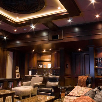 Classic Cozy Home Theater