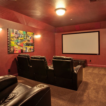 Colorful Media Room