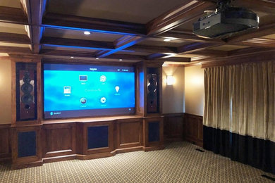 Inspiration for a classic home cinema in Nashville.