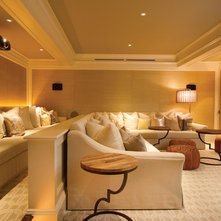 Traditional Home Theater Contemporary Home Theater