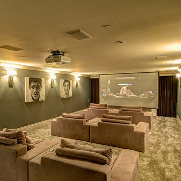 Contemporary Media Room