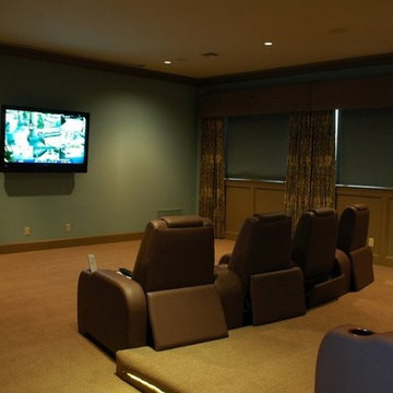 Country French Custom Home 2 Media Room