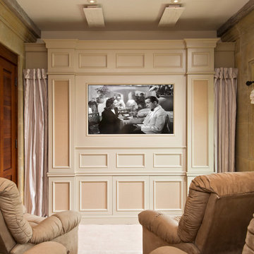 Cozy Home Theater Room