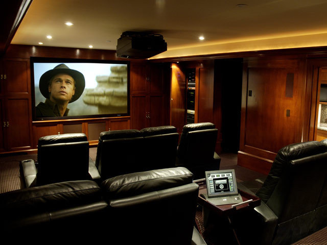 Traditional Home Theater by La Scala