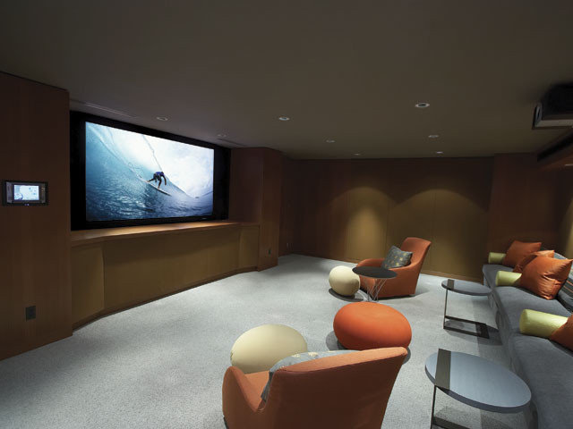 Modern Home Theater by La Scala