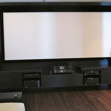 Custom Media Room / Entertainment Center with Greenfield Center (aka: Man Cave)