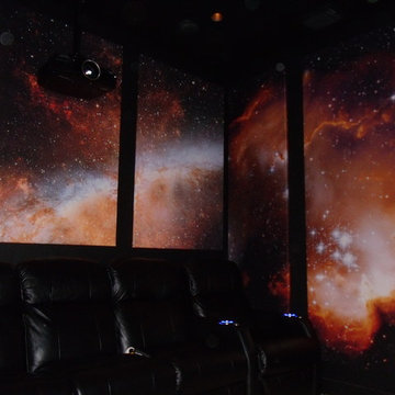 Custom Space Themed Home Theater