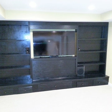 Custom TV shelfs